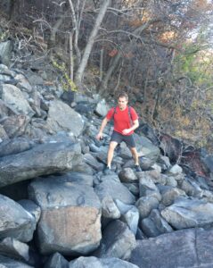 Navigating the Giant Stairs during daylight