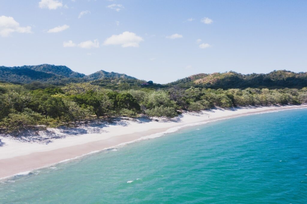 Coastal view of the white-sanded Playa Conchal